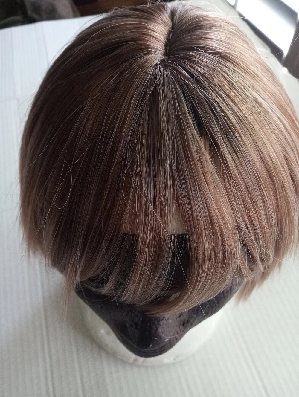 Clip-In Fringe Topper in Rose Brown Blend - Natural Volume